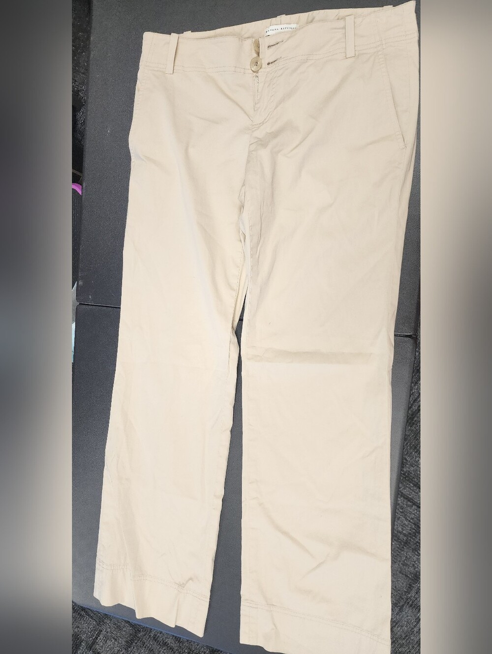 Sz 10 Banana Republic See Description Ladies Light Beige Chino Pants